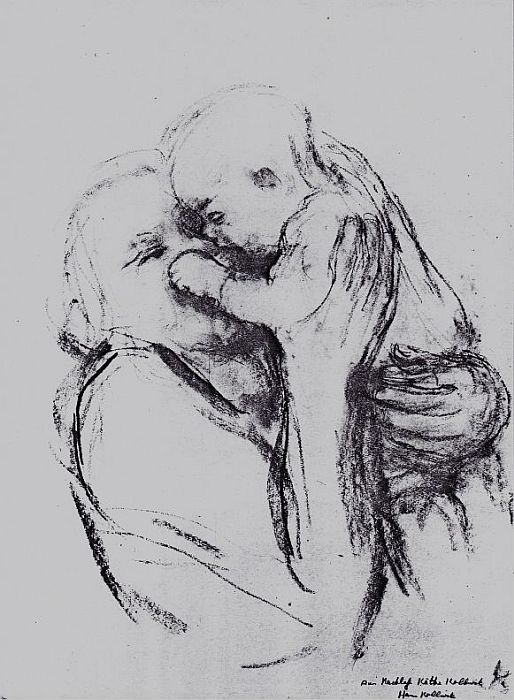 Käthe Kollwitz: Mutter und Kind, 1931/32