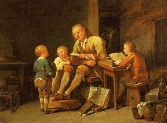 Georg Melchior Kraus: Die Schulstunde, um 1770