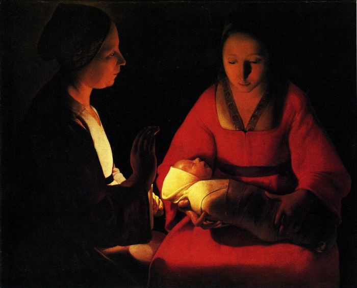 Georges de La Tour: Das Neugeborene, um 1630