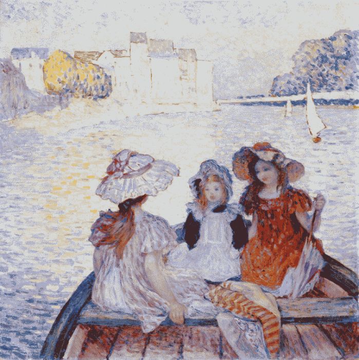 Henri Lebasque: Mädchen im Boot, um 1900