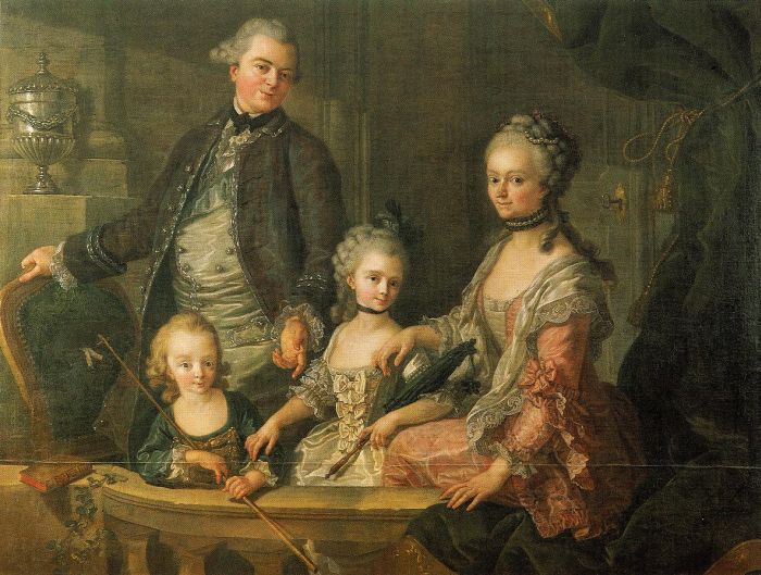 Amedeé van Loo: Die Familie des Goldschmieds Müller, 1763