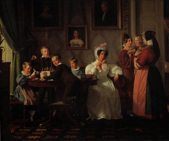 Wilhelm Marstrand: Die Familie Waagepetersen, 1836