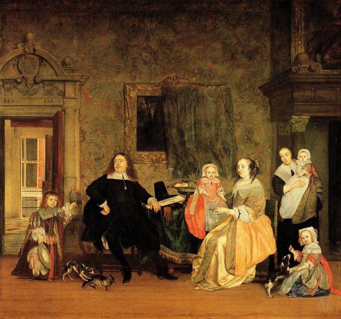 Gabri&eacute;l Metsu: Die Familie des B&uuml;rgermeisters Dr.Gillis Valckenier, um 1657