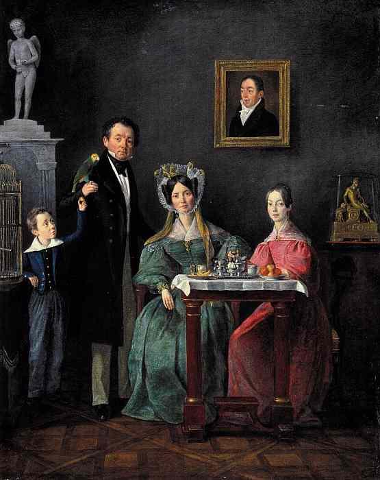 Michael Neder: Familienporträt, 1836