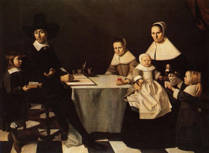 Michiel Nouts (zugeschrieben): Familiengruppe, um 1655