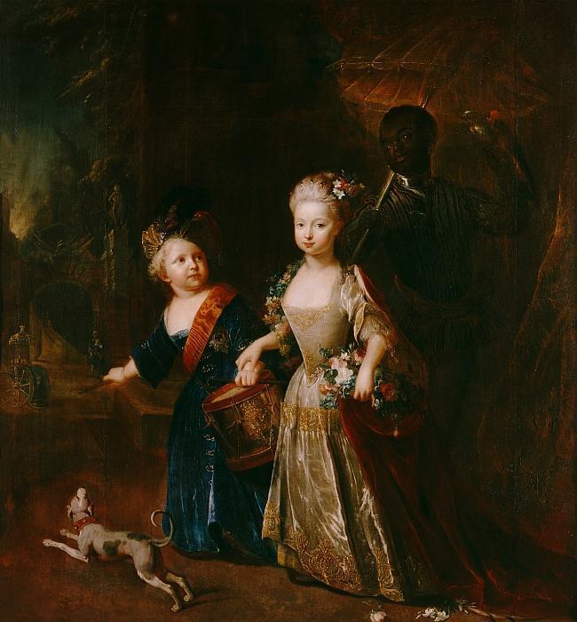 Antoine Pesne: Friedrich der Gro&szlig;e mit seiner Schwester Wilhelmine, 1714