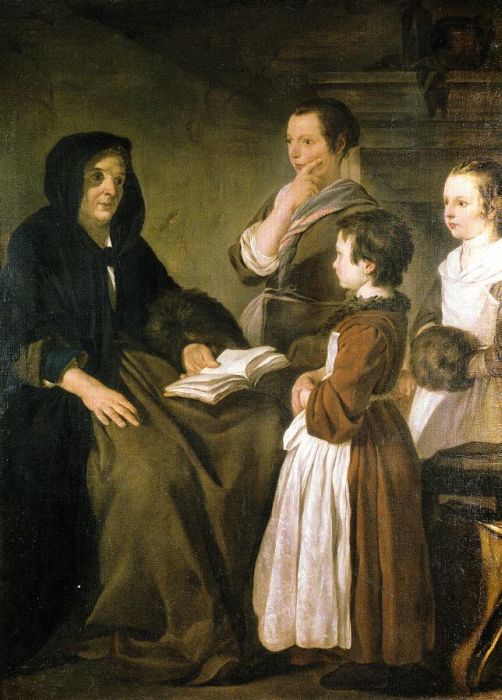 Jean-Baptiste Marie Pierre: Die Schulmeisterin, um 1741