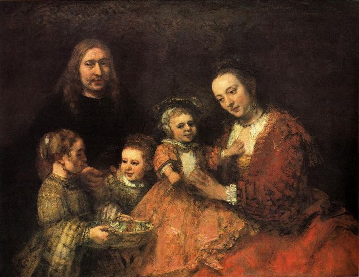Rembrandt Harmensz von Rijn: Familienbild, um 1668