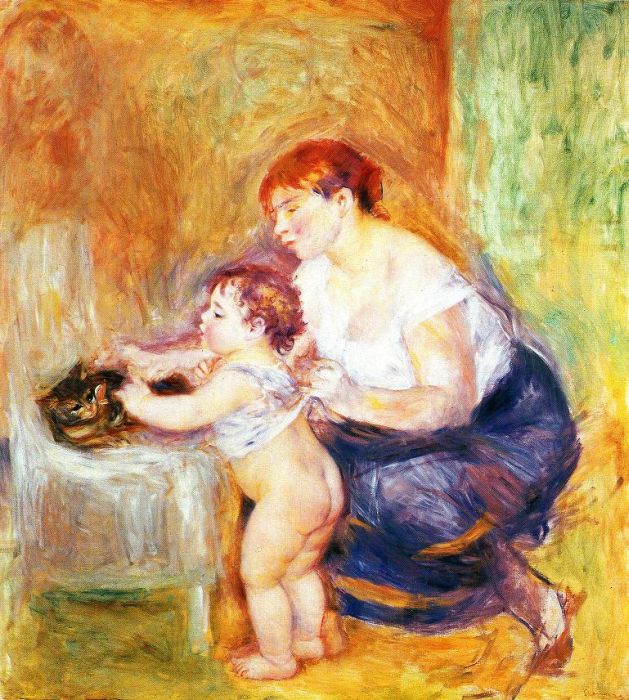 Pierre Auguste Renoir: Mutter und Kind, um 1895