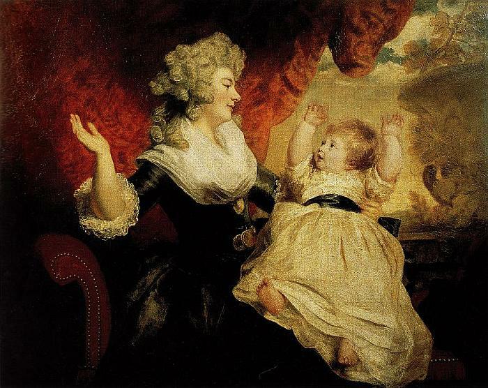 Sir Joshua Reynolds: Die Herzogin von Devonshire mit ihrem Töchterchen Lady Georgiana Cavendish, 1784