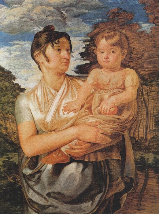 Ph.Otto Runge: Pauline mit dem zweijährigen Sohn Otto Sigismunds, 1807