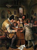 Jan Steen, Die Dorfschule, um 1663/65