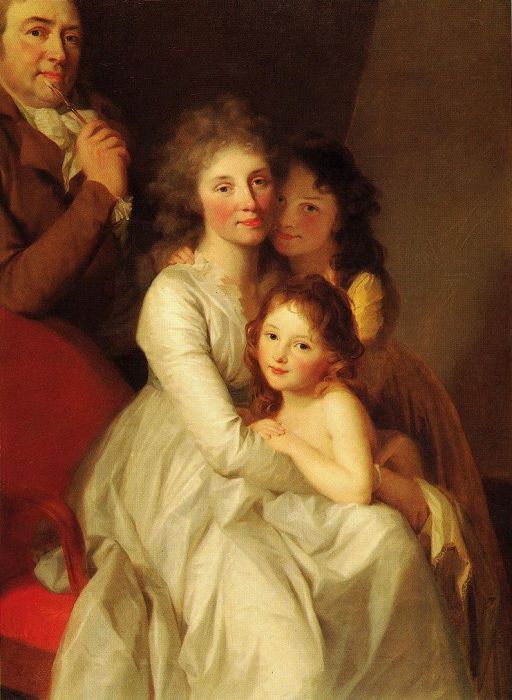 Joh.Friedr.August Tischbein: Die Familie des Künstlers, 1796