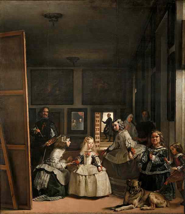 Diego Velazquez: Die Familie Philipps IV. (Las Meniñas), um 1656