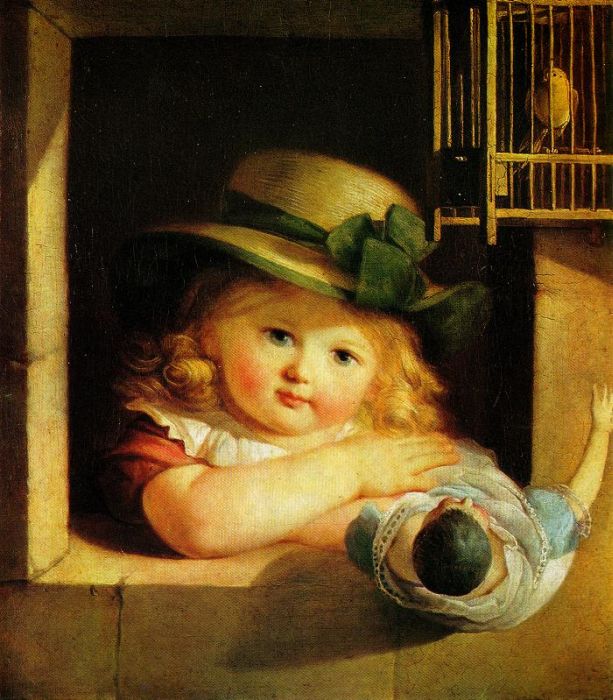 Christian Leberecht Vogel: Kind mit Puppe, um 1810