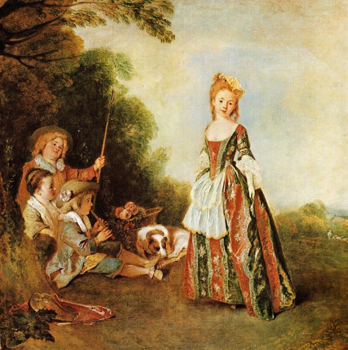 Antoine Watteau: Der Tanz  (Iris), 1709